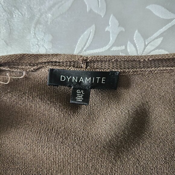 Khaki long cardigan/duster - Picture 8 of 12